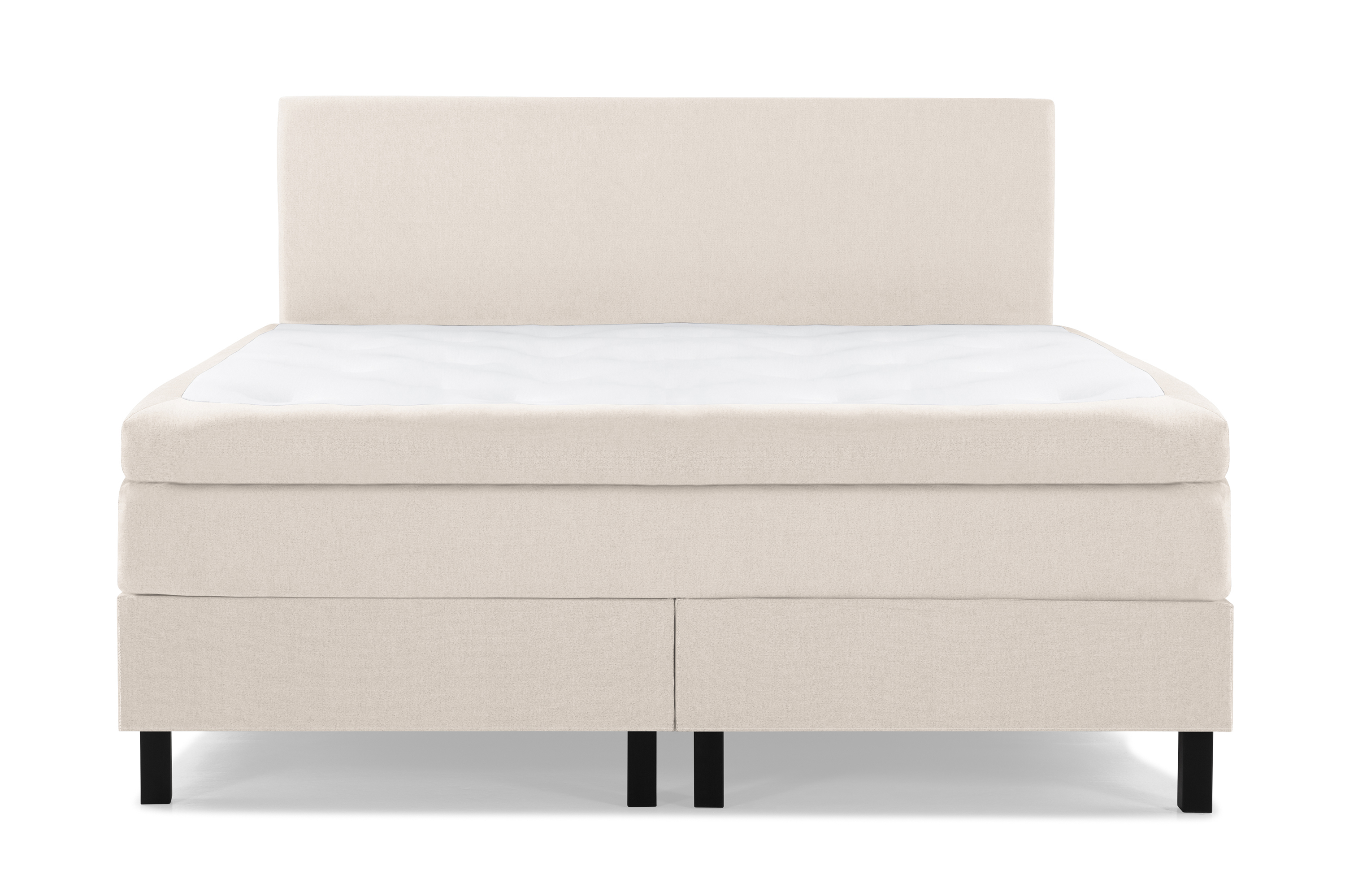 Bedly Komplett Sängpaket Olivia 160x200 Slät Sänggavel Beige - Latex