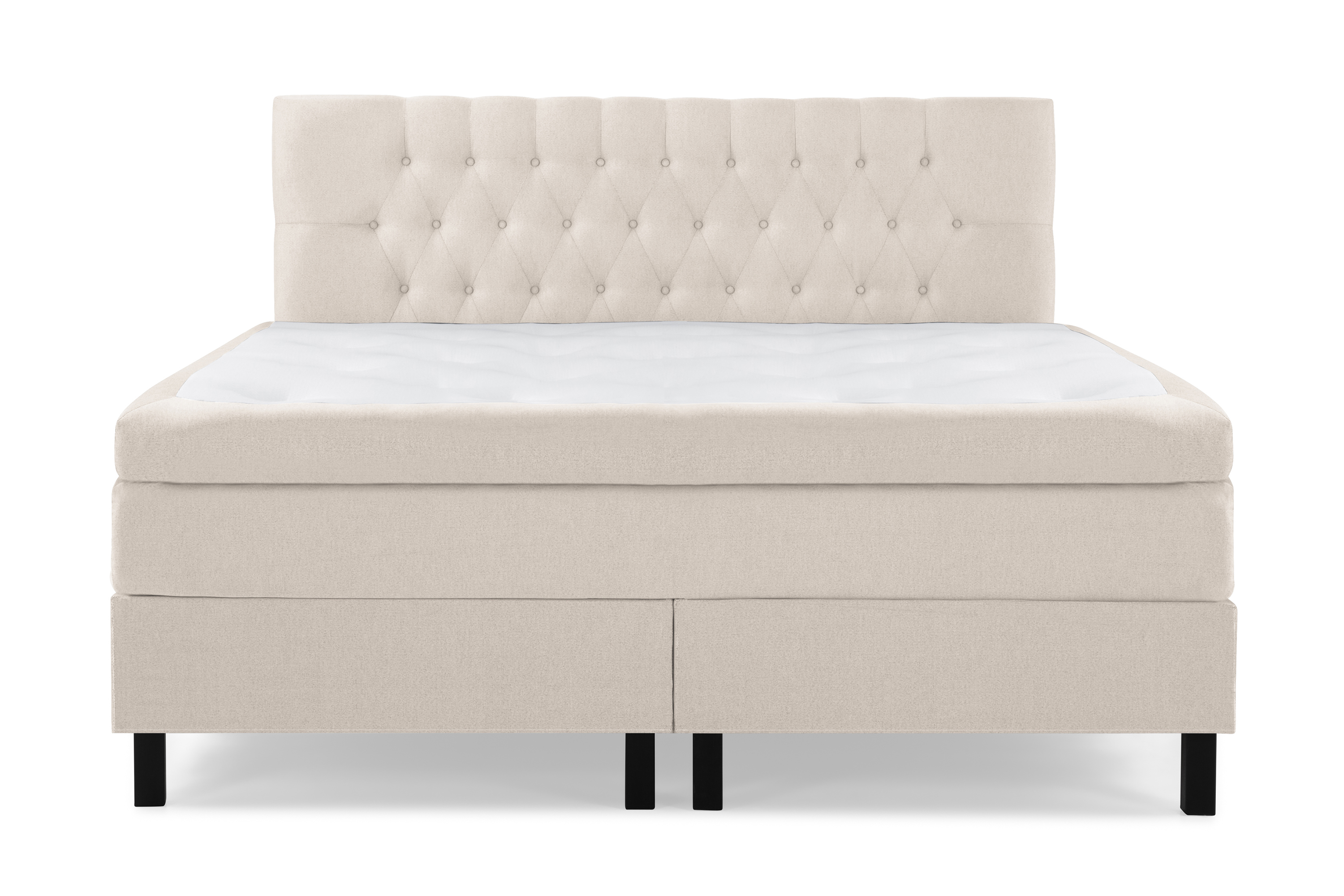 Bedly Komplett Sängpaket Olivia 180x200 Diamant Sänggavel Beige - Latex