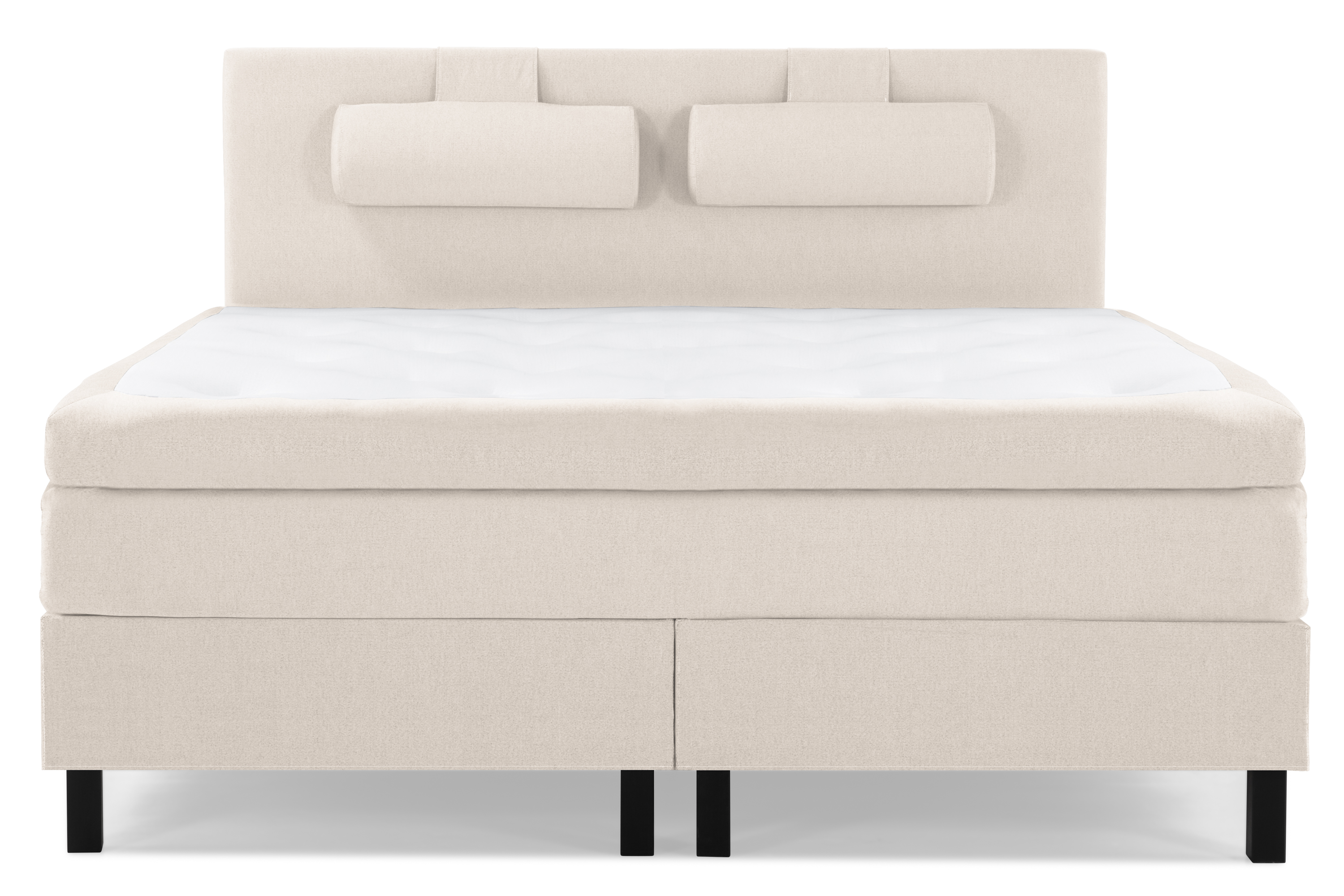 Bedly Komplett Sängpaket Olivia 180x200 Slät Sänggavel Beige - Polyeter Nackkudde Stor