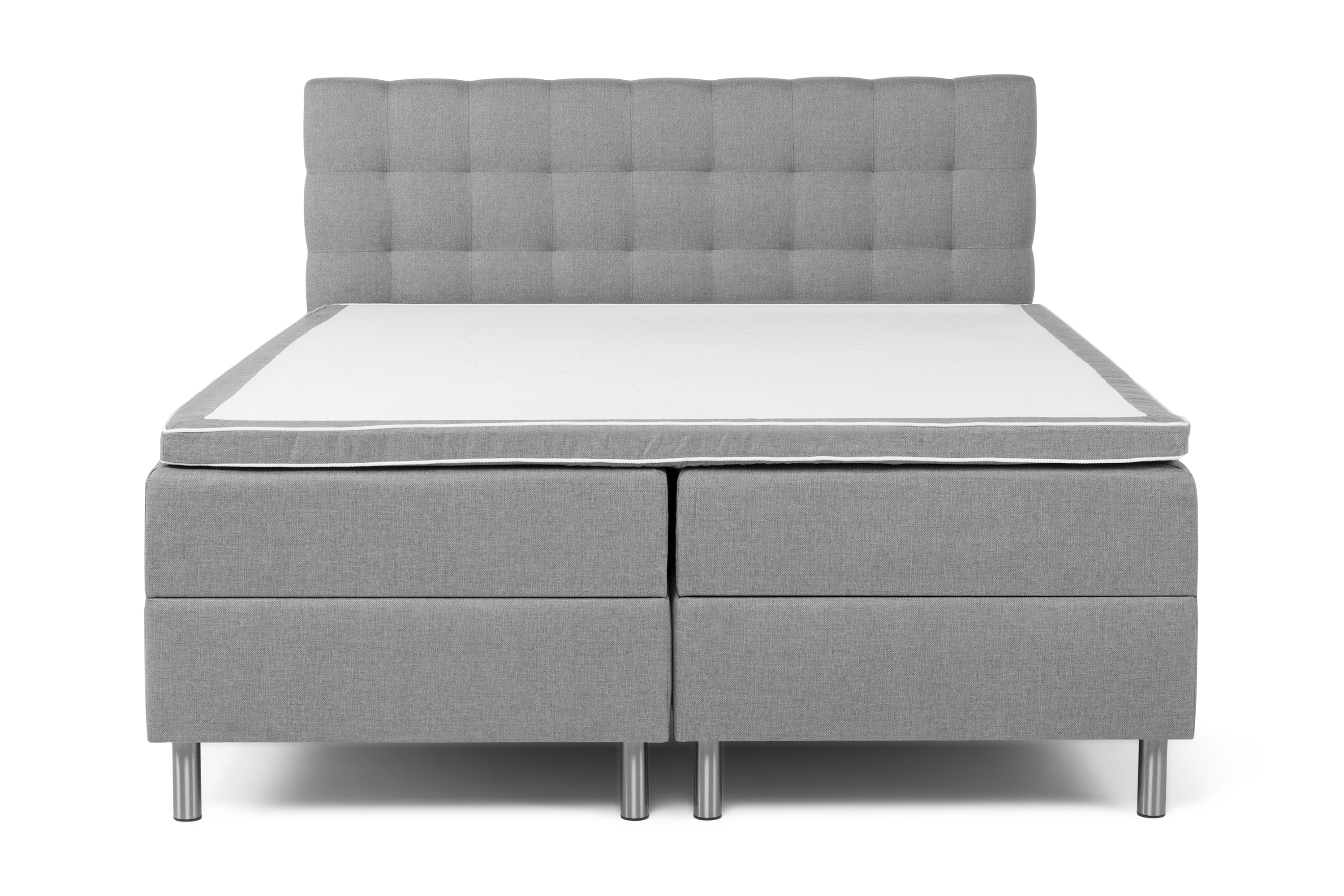 Sängpaket Suset Box Bed 180x200 - Ljusgrå