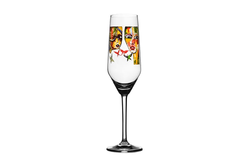 In Love Champagneglas 24 cm - Flerfärgad - Servering & matlagning - Glas - Champagneglas