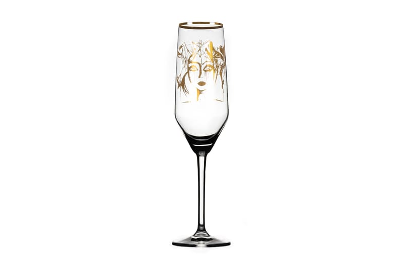 Slice of Life Champagneglas 24 cm - Guld - Servering & matlagning - Glas - Champagneglas