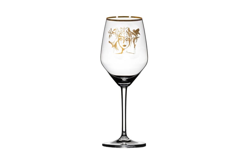 Slice of Life Vitvinsglas 22 cm - Guld - Servering & matlagning - Glas - Vinglas - Vitvinsglas