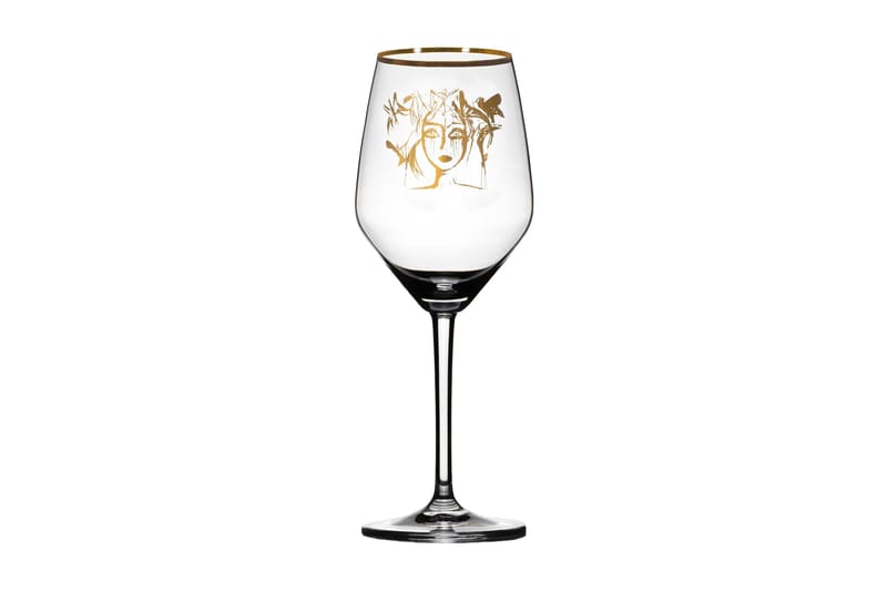 Slice of Life Vitvinsglas 22 cm - Guld - Servering & matlagning - Glas - Vinglas - Vitvinsglas