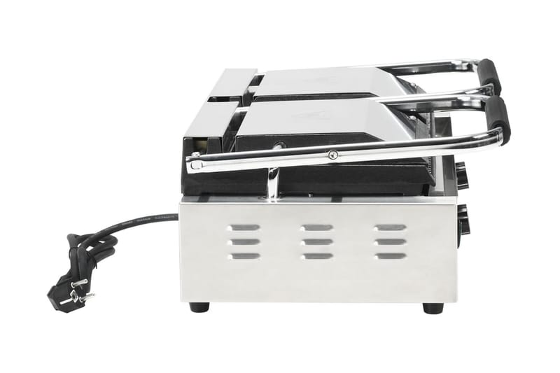 Paninigrill dubbel 3600 W 57x30,5x20 cm - Silver - Servering & matlagning - Köksmaskin - Värma & koka - Klämgrill & smörgåsgrill