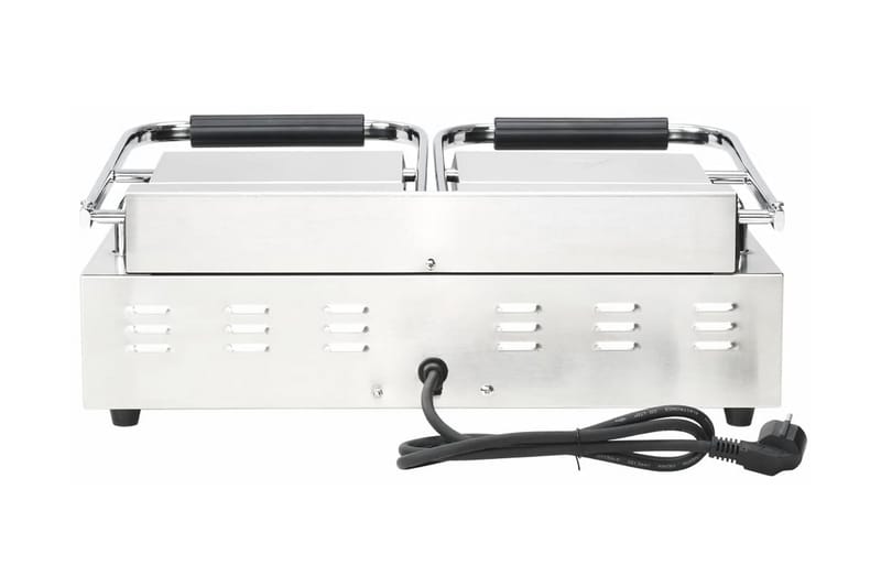 Paninigrill dubbel 3600 W 57x30,5x20 cm - Silver - Servering & matlagning - Köksmaskin - Värma & koka - Klämgrill & smörgåsgrill