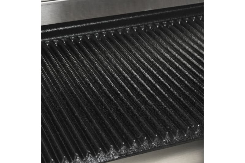 Paninigrill dubbel 3600 W 57x30,5x20 cm - Silver - Servering & matlagning - Köksmaskin - Värma & koka - Klämgrill & smörgåsgrill