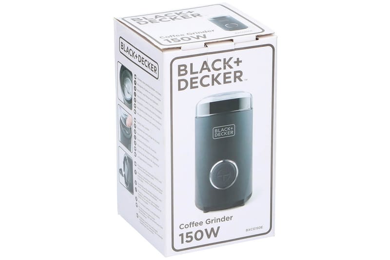 BLACK+DECKER Kaffekvarn 150W Svart - Svart - Servering & matlagning - Köksredskap & kökstillbehör