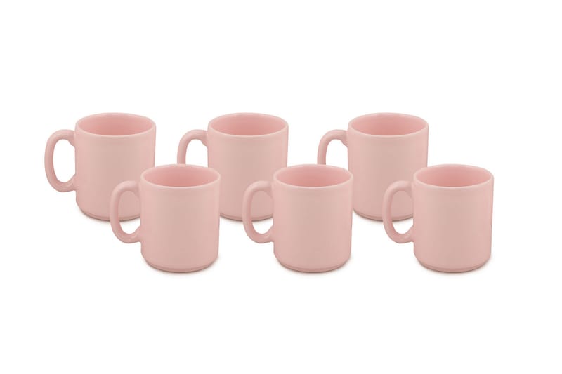 Kaffekopp Caneca 6-delar - Rosa - Servering & matlagning - Muggar & koppar - Kaffekopp & kaffemugg