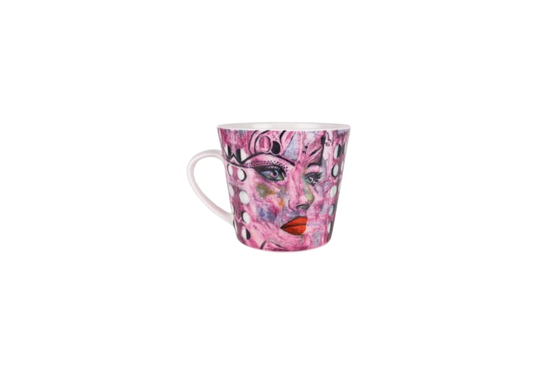 Moonlight Queen Kaffekopp Benporslin 40 cl - Rosa - Servering & matlagning - Muggar & koppar - Kaffekopp & kaffemugg