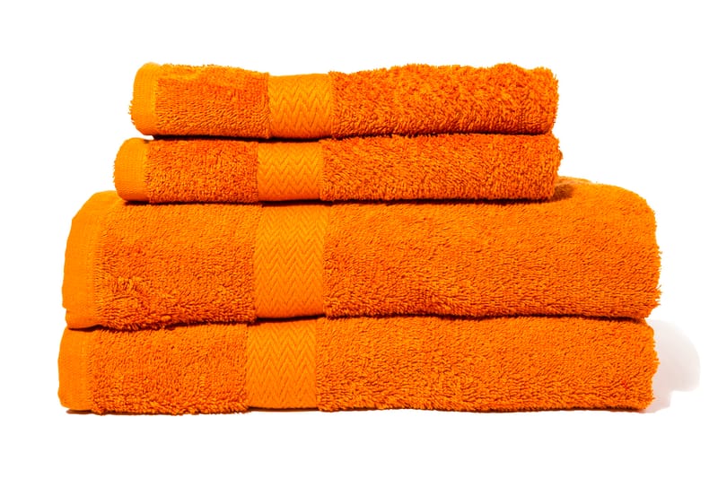 Frottéset Queen Anne Orange - Orange - Textil & mattor - Badrumstextil - Handdukar