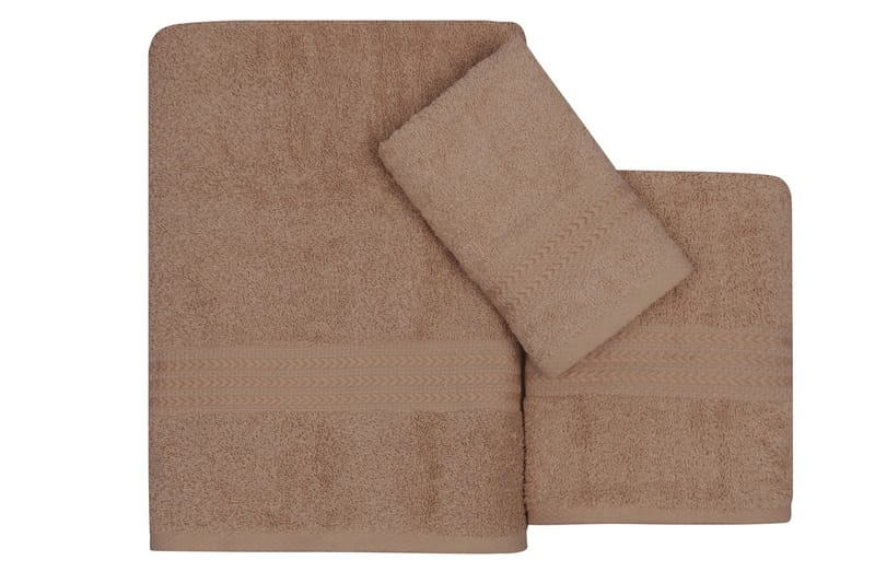 Handduk Hobby Set om 3 - Beige - Textil & mattor - Badrumstextil - Handdukar