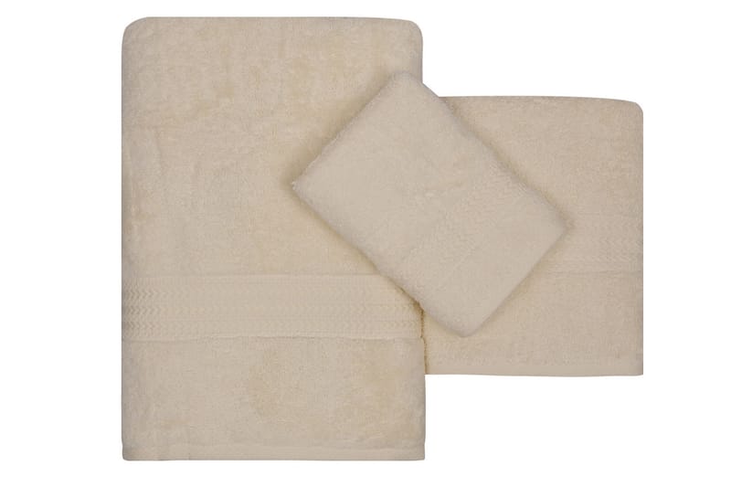 Handduk Hobby Set om 3 - Creme - Textil & mattor - Badrumstextil - Handdukar