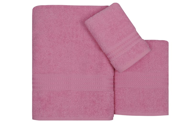 Handduk Hobby Set om 3 - Rosa - Textil & mattor - Badrumstextil - Handdukar