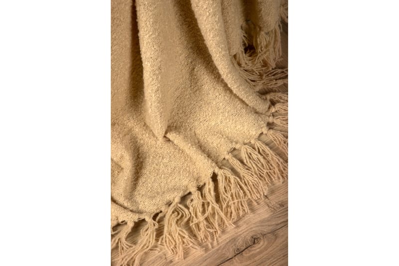 Stanly Pläd 130x170 cm - Sand - Textil & mattor - Filt & pläd