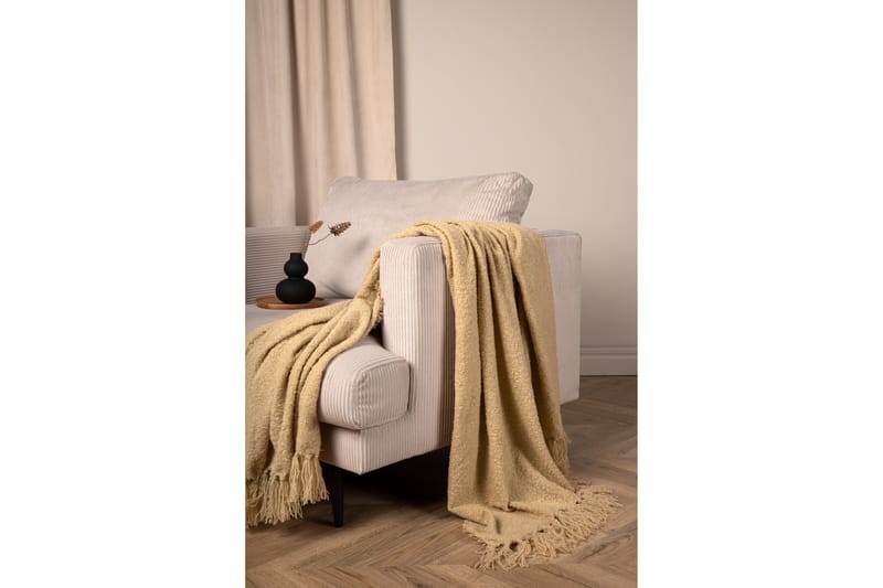 Stanly Pläd 130x170 cm - Sand - Textil & mattor - Filt & pläd