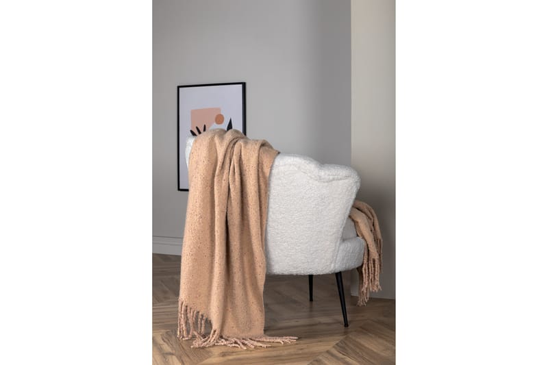 Tilly Pläd 130x170 cm - Beige - Textil & mattor - Filt & pläd