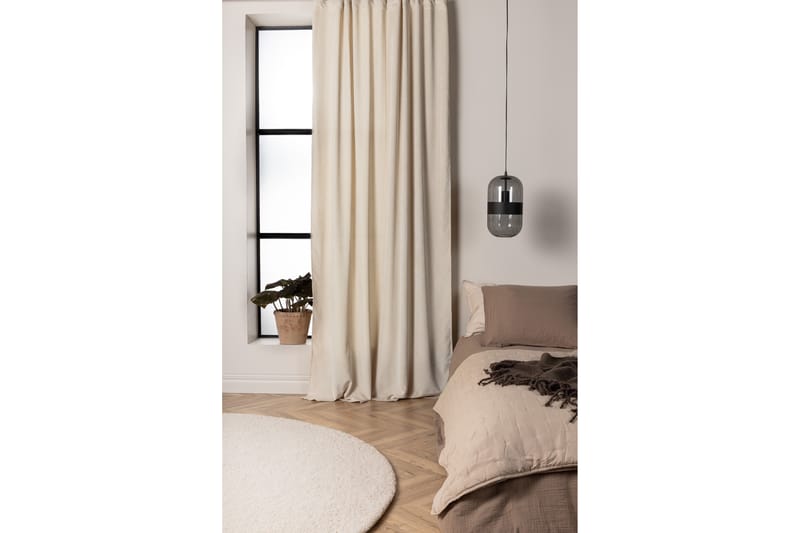 Elma Gardin 140x290 cm - Beige - Textil & mattor - Gardiner - Gardinlängder - Kanallängd