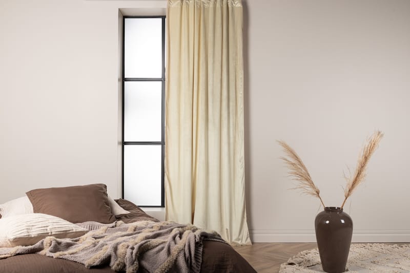 Mary Gardin 135x250 cm - Beige - Textil & mattor - Gardiner - Gardinlängder - Kanallängd