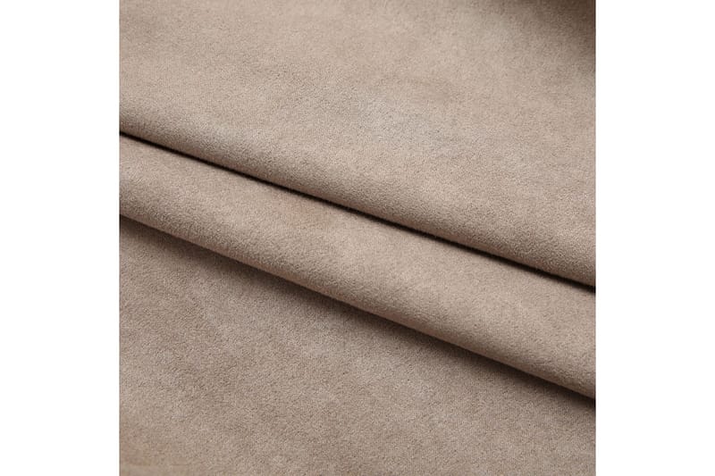 Mörkläggningsgardiner med krokar 2 st taupe 140x175 cm - Mocka/Taupe - Textil & mattor - Gardiner - Mörkläggningsgardiner