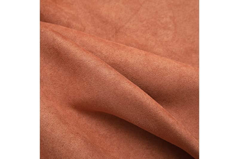 Mörkläggningsgardiner med metallringar 2 st rost 140x225 cm - Mocka/Rost/Orange - Textil & mattor - Gardiner - Mörkläggningsgardiner