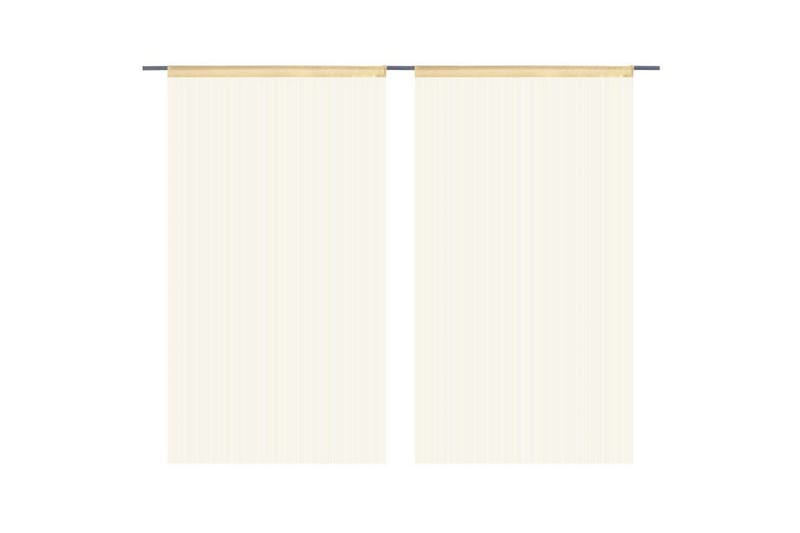 Trådgardiner 2 st 140x250 cm beige - Beige - Textil & mattor - Gardiner - Mörkläggningsgardiner