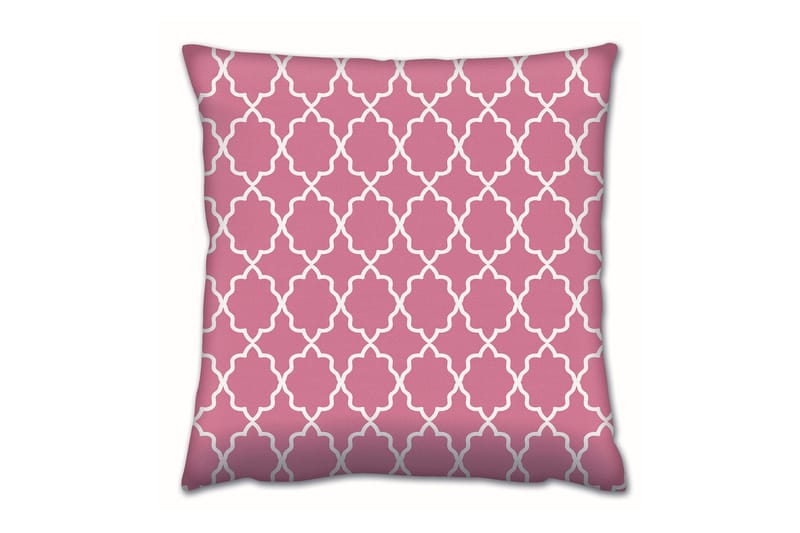 Kudde Gravel 43x43 cm - Rosa/Vit - Textil & mattor - Kudde & kuddfodral - Prydnadskudde & soffkudde