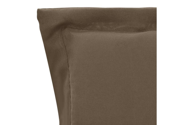 Stolsdynor för trädgården 2 st taupe 100x50x3 cm - Brun - Textil & mattor - Kudde & kuddfodral - Stolsdyna & sittdyna