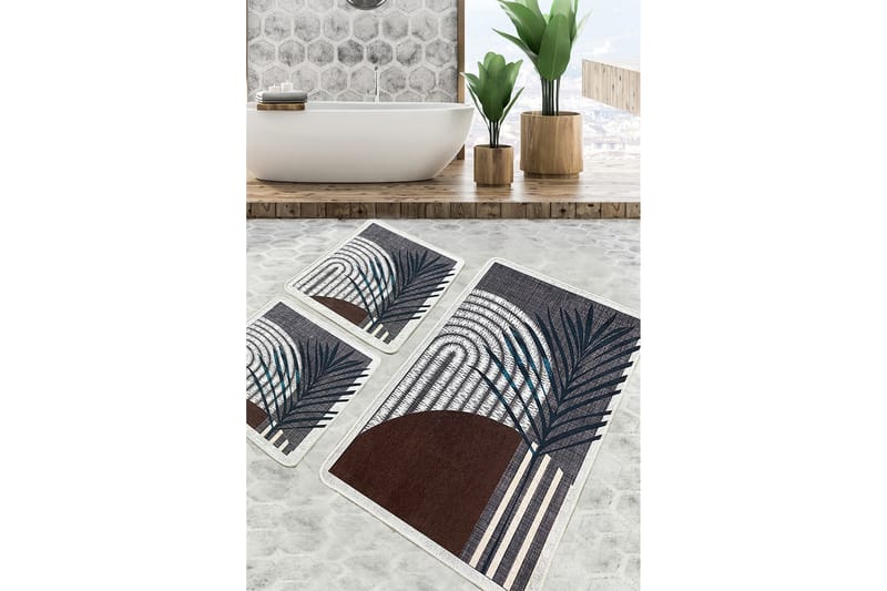 Badrumsmatta Nimesh 60x100 cm Rektangulär - Flerfärgad - Badrumstextil - Stor matta - Badrumsmatta - Små mattor