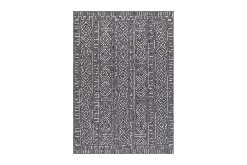 Aruba Aztec Flatvävd Matta 200x290 cm - Mörkgrå - Textil & mattor - Matta - Flatvävd matta