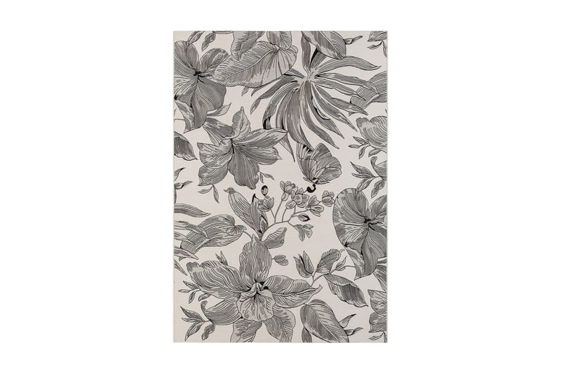 Domani Flower Flatvävd Matta 160x230 cm - Vit - Textil & mattor - Matta - Flatvävd matta