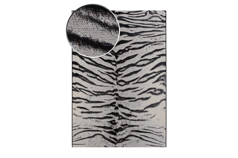 Domani Tiger Flatvävd Matta 200x290 cm - Silver - Textil & mattor - Matta - Flatvävd matta