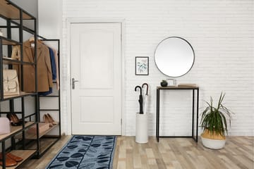 Löv Flatvävd Matta 57x200 cm - Blå - Textil & mattor - Matta - Flatvävd matta
