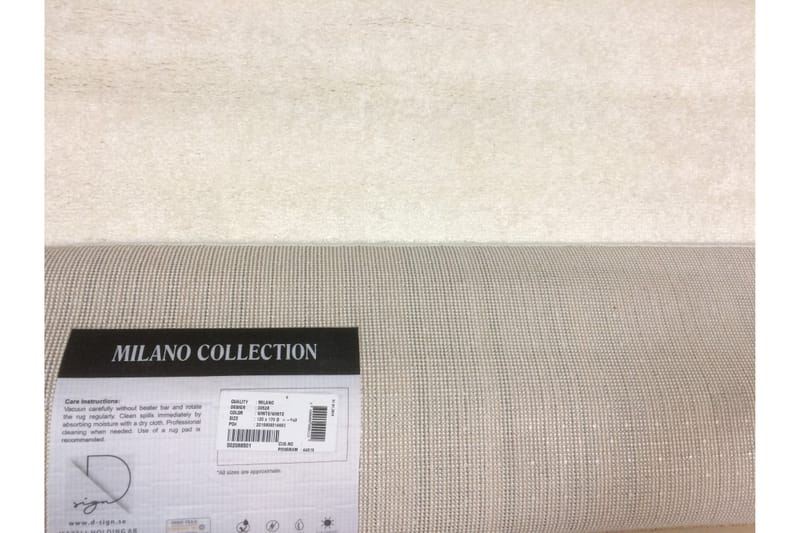 Matta Como 120x170 Vit - Vit - Textil & mattor - Matta