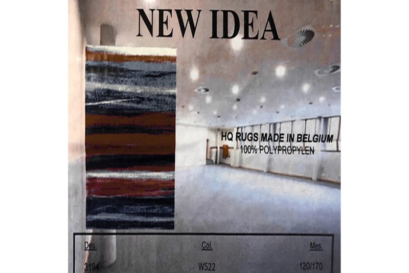 Matta New Idea Butler 140x200 - Röd|Grå - Små mattor - Stor matta - Matta