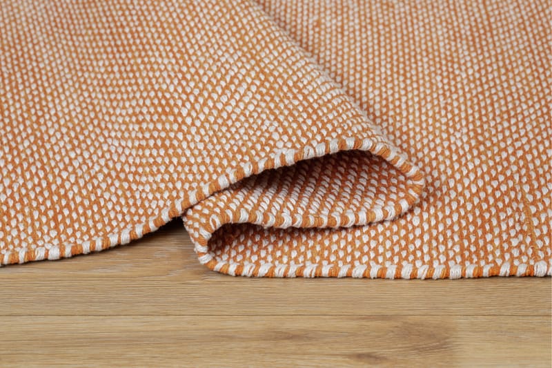 Alva Bomullsmatta 140x200 cm Rektangulär - Orange - Textil & mattor - Matta - Modern matta - Bomullsmatta