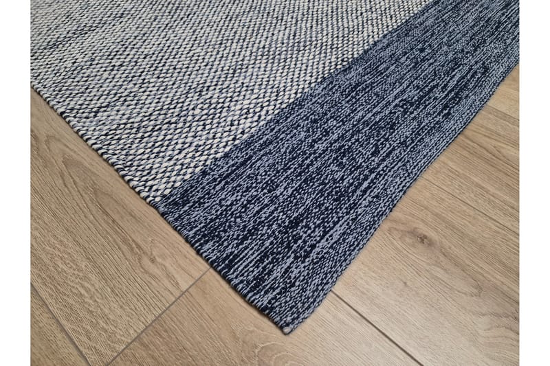 Alva Bomullsmatta 160x230 cm Rektangulär - Blå - Textil & mattor - Matta - Modern matta - Bomullsmatta