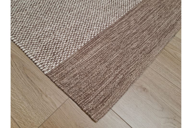 Alva Bomullsmatta 160x230 cm Rektangulär - Mörkbeige - Textil & mattor - Matta - Modern matta - Bomullsmatta