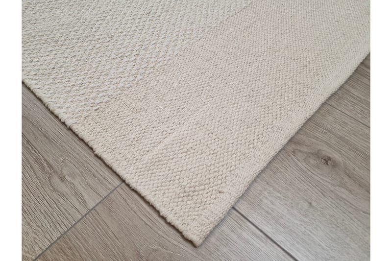 Alva Bomullsmatta 240x240 cm Kvadratisk - Creme - Textil & mattor - Matta - Modern matta - Bomullsmatta