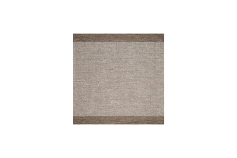 Alva Bomullsmatta 240x240 cm Kvadratisk - Mörkbeige - Textil & mattor - Matta - Modern matta - Bomullsmatta