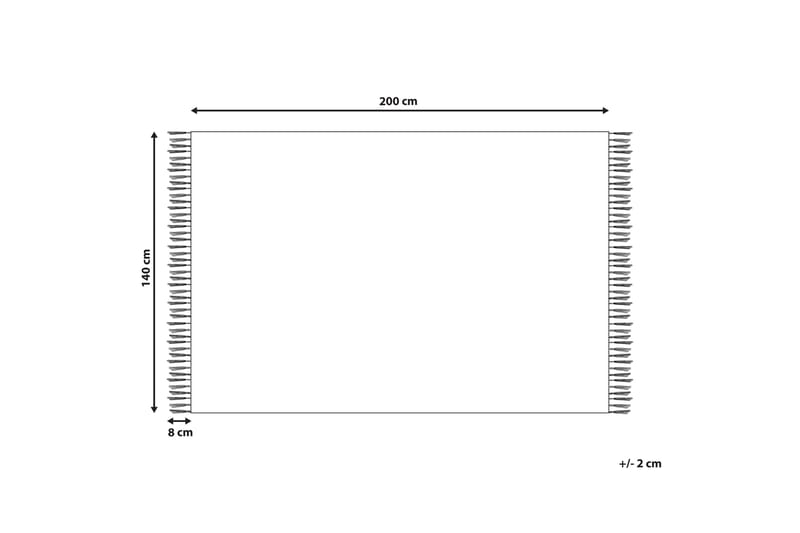 Bomullsmatta Arbaa 140x200 cm - Svart/Vit - Textil & mattor - Matta - Modern matta - Bomullsmatta