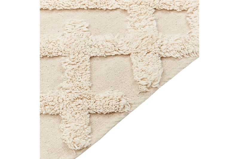 Bomullsmatta Ardahan 80x150 cm - Beige - Textil & mattor - Matta - Modern matta - Ryamatta