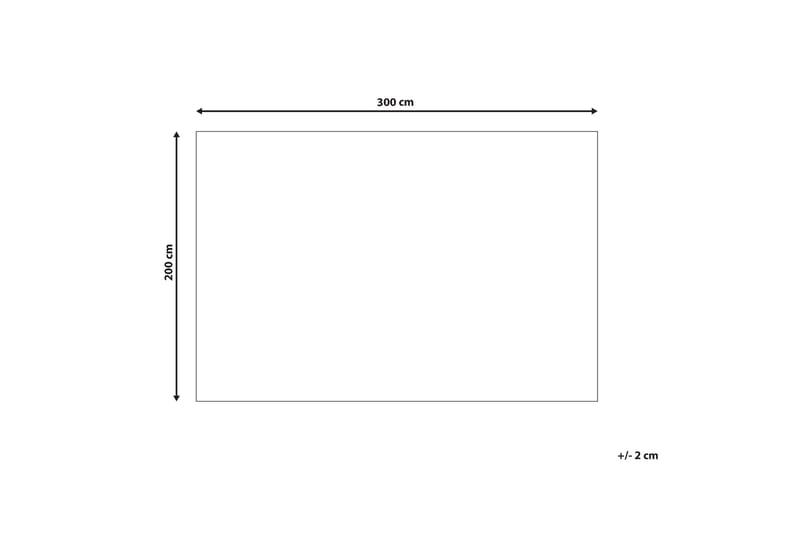 Bomullsmatta Attera 200x300 cm - Röd - Bomullsmatta