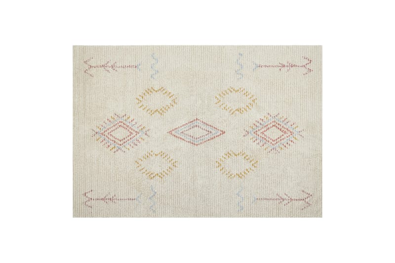 Bomullsmatta Bettiah 140x200 cm - Beige - Textil & mattor - Matta - Modern matta - Bomullsmatta