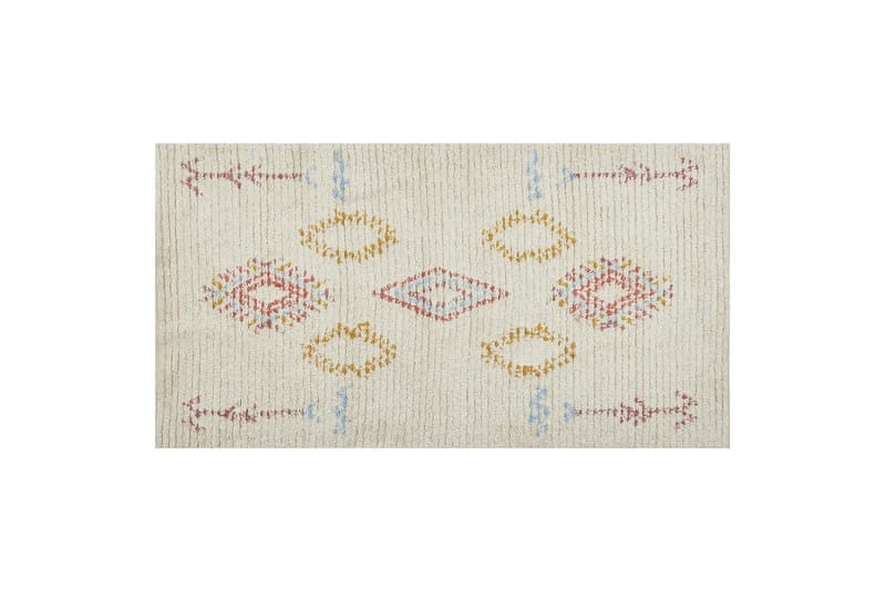 Bomullsmatta Bettiah 80x150 cm - Beige - Textil & mattor - Matta - Modern matta - Bomullsmatta