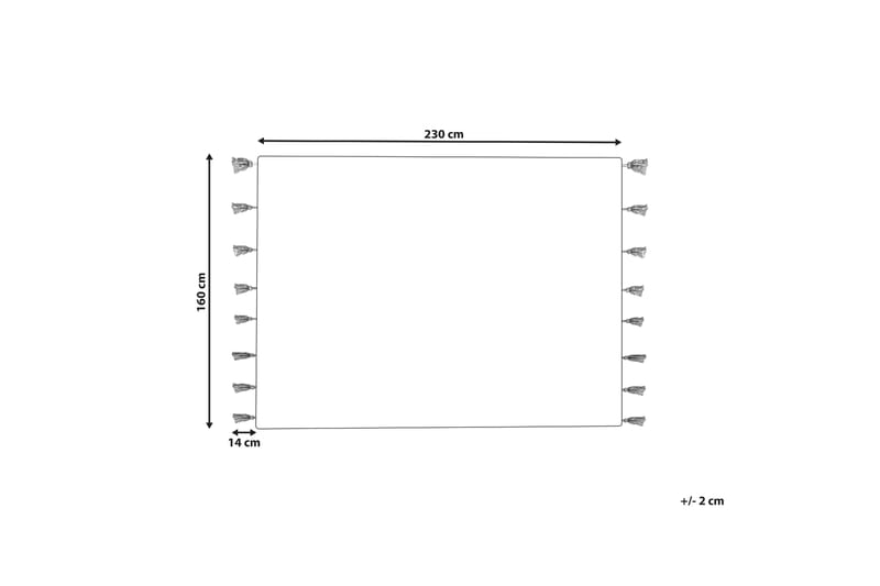 Bomullsmatta Cavus 160x230 cm - Vit - Bomullsmatta