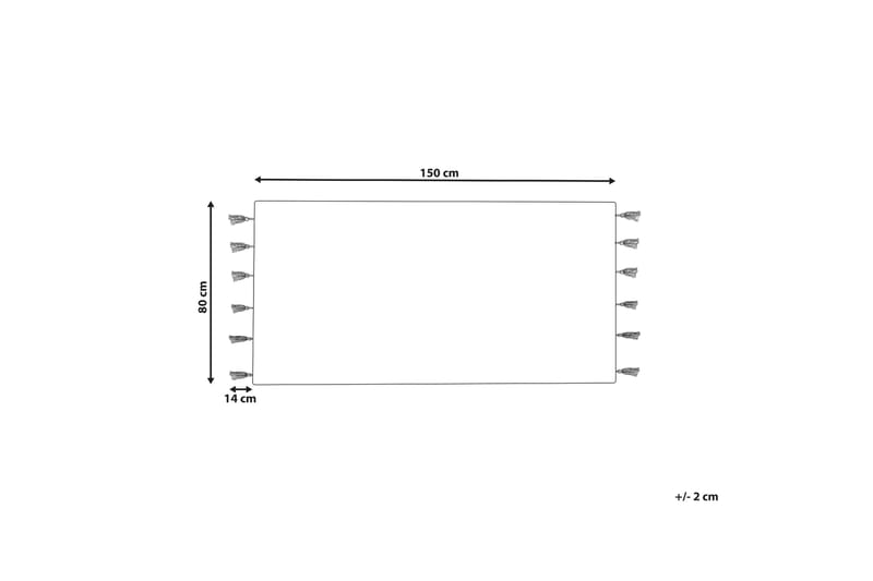 Bomullsmatta Cavus 80x150 cm - Vit - Textil & mattor - Matta - Modern matta - Bomullsmatta