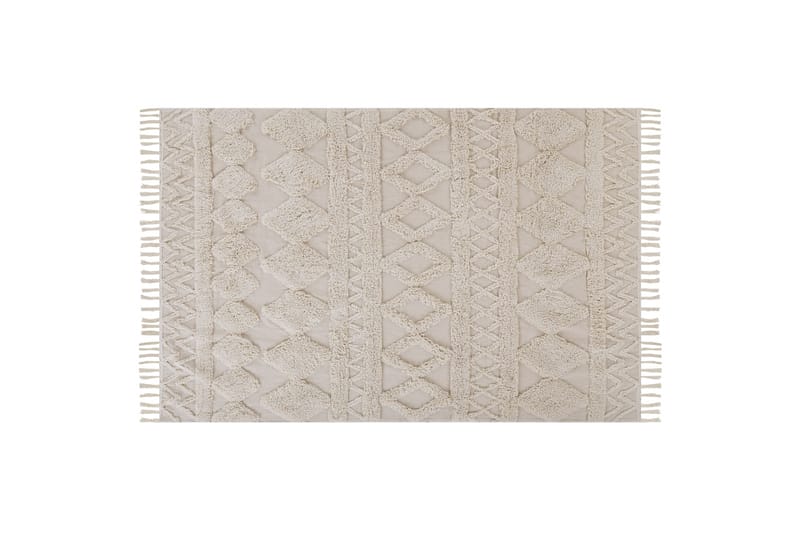 Bomullsmatta Didim 140x200 cm - Beige - Textil & mattor - Matta - Modern matta - Bomullsmatta