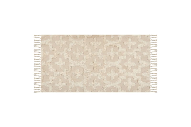 Bomullsmatta Itangar 80x150 cm - Beige - Textil & mattor - Matta - Modern matta - Bomullsmatta