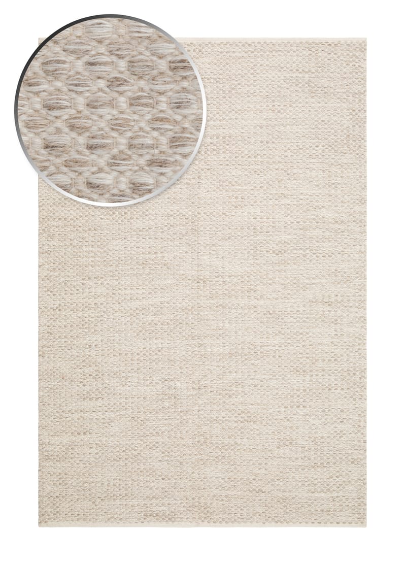 Varberg Bomullsmatta 160x230 cm Rektangulär - Creme - Textil & mattor - Matta - Modern matta - Gångmatta